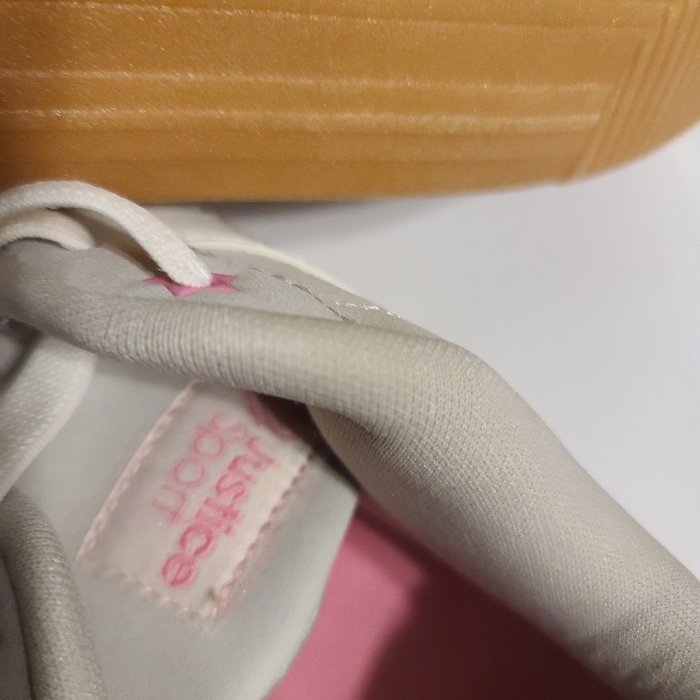 Justice White and Pink Athletic Shoes - Picture 3 of 6